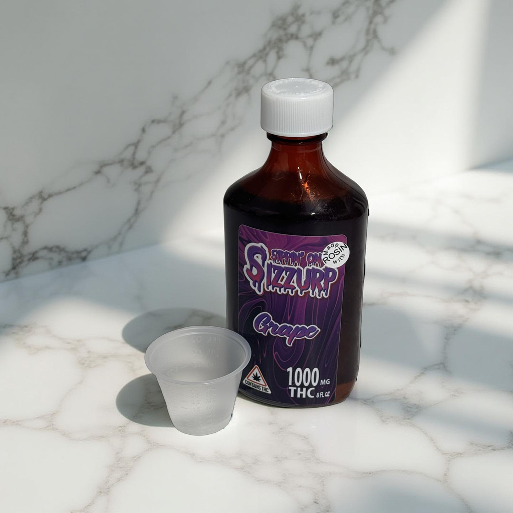 1,000mg ROSIN Sippin’ on Sizzurp – Grape Syrup