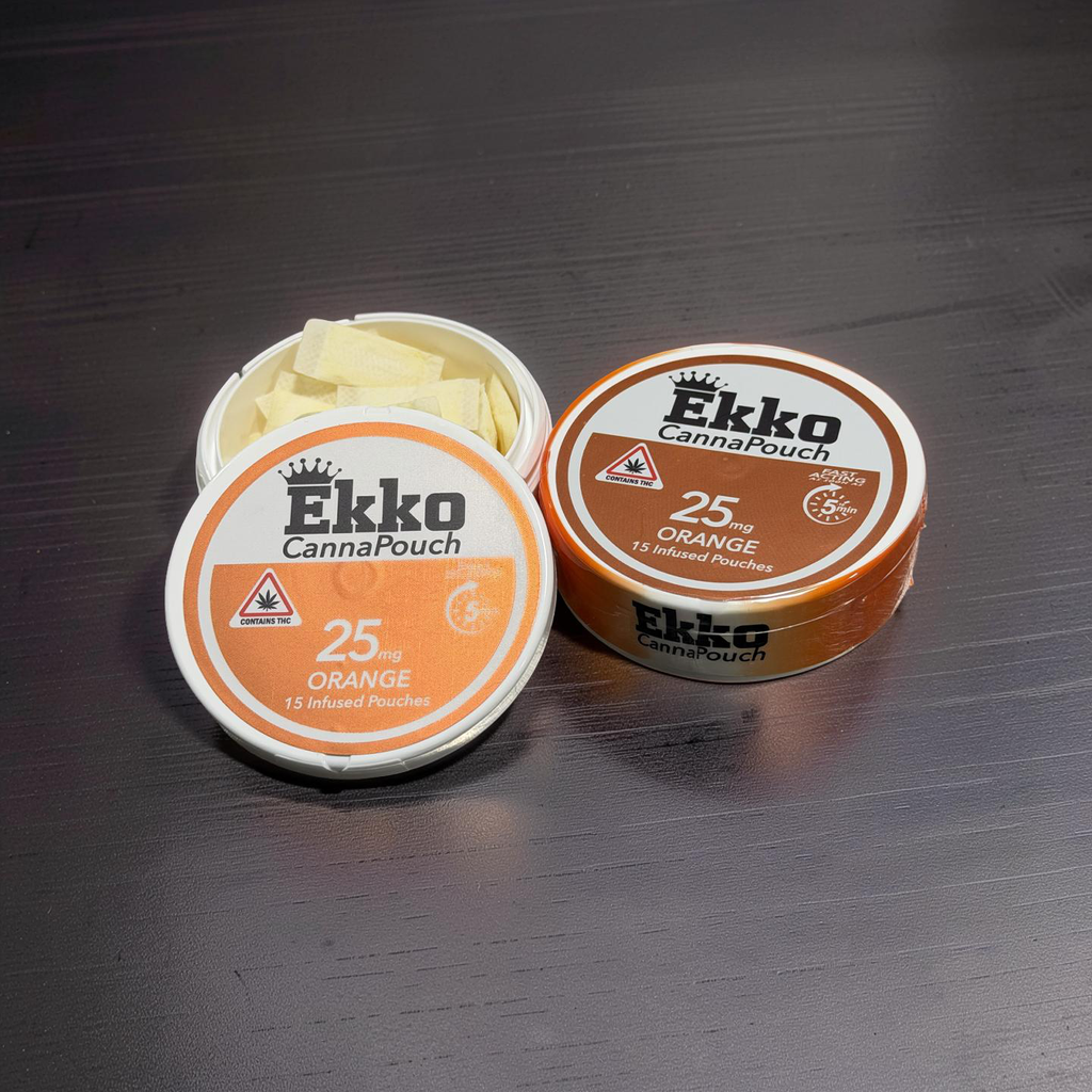 Ekko CannaPouch 25mg each | 375mg (Qty 15) Orange