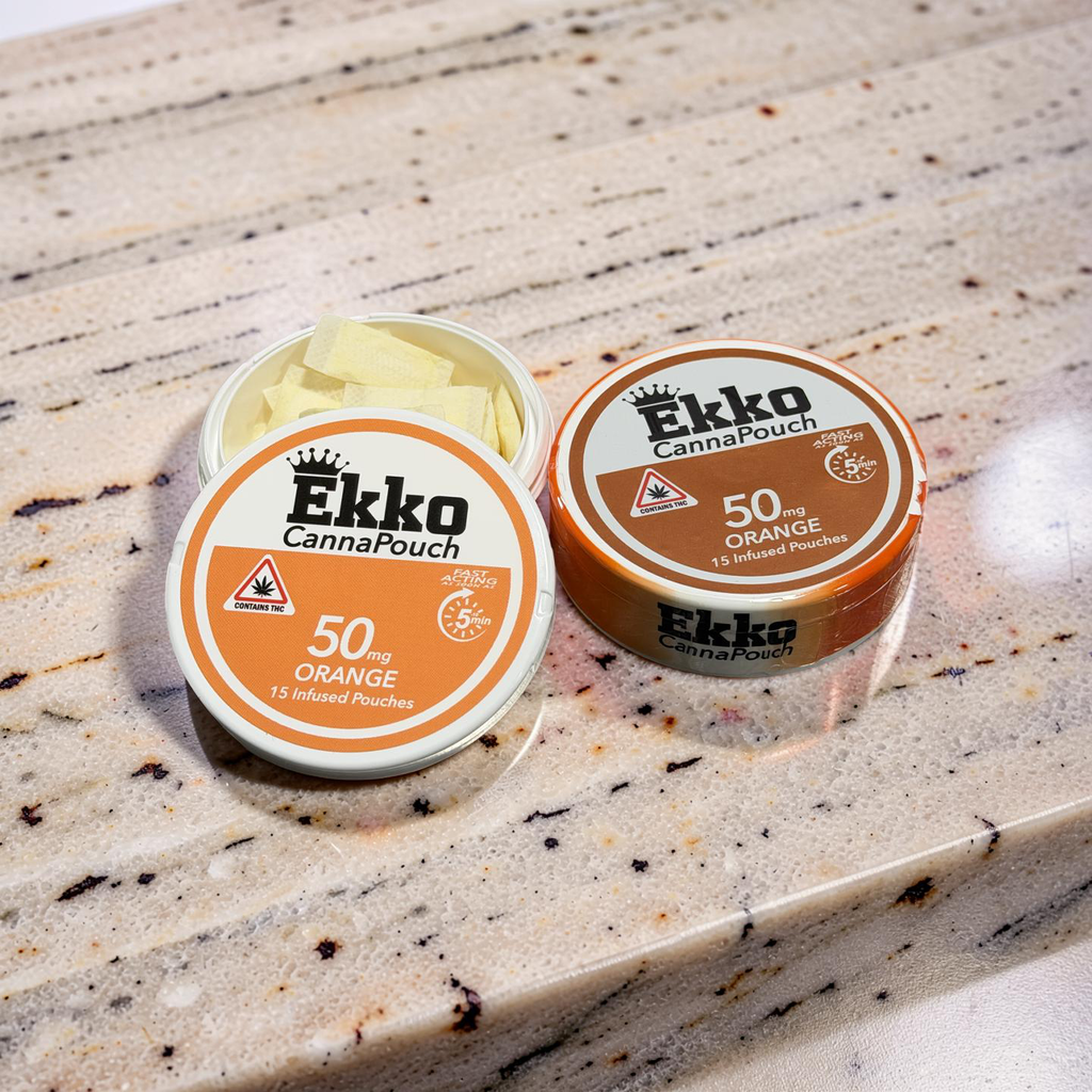 Ekko CannaPouch 50mg each | 750mg (Qty 15) Orange